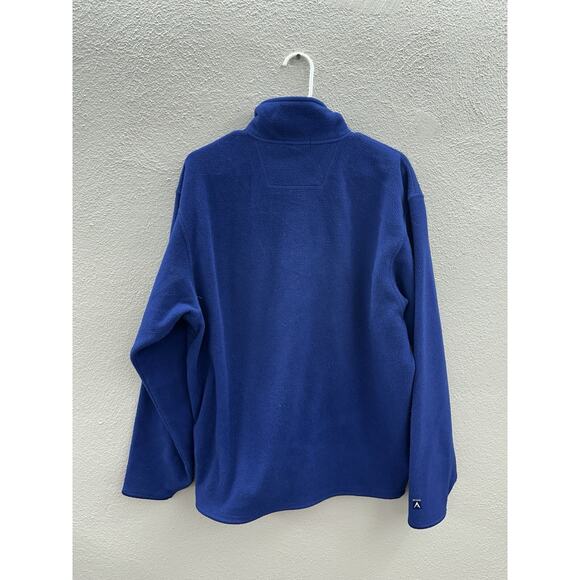 Antigua Mens Sweatshirt Size Medium Fleece Blue 1/4 Zip Footwashing Embroidered - Picture 7 of 11